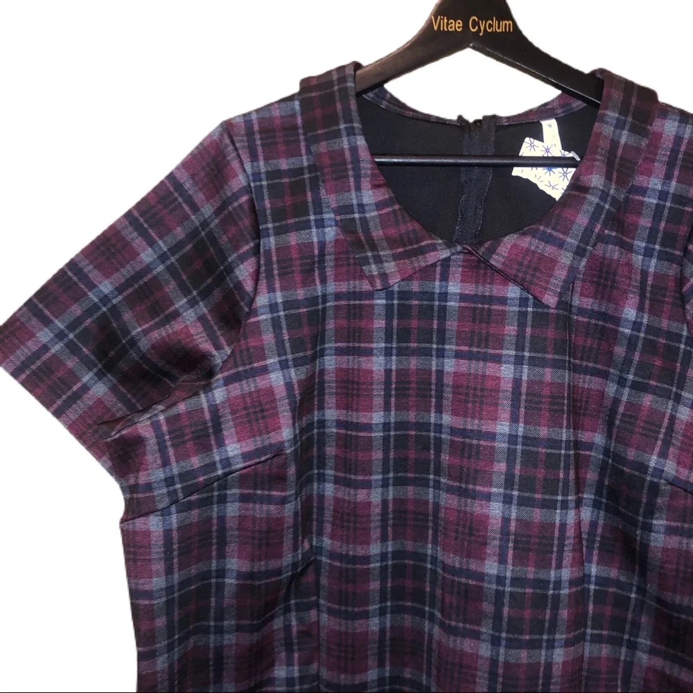 PIPHANY Plaid Harlem Dress 2X NWT - Picture 4 of 8